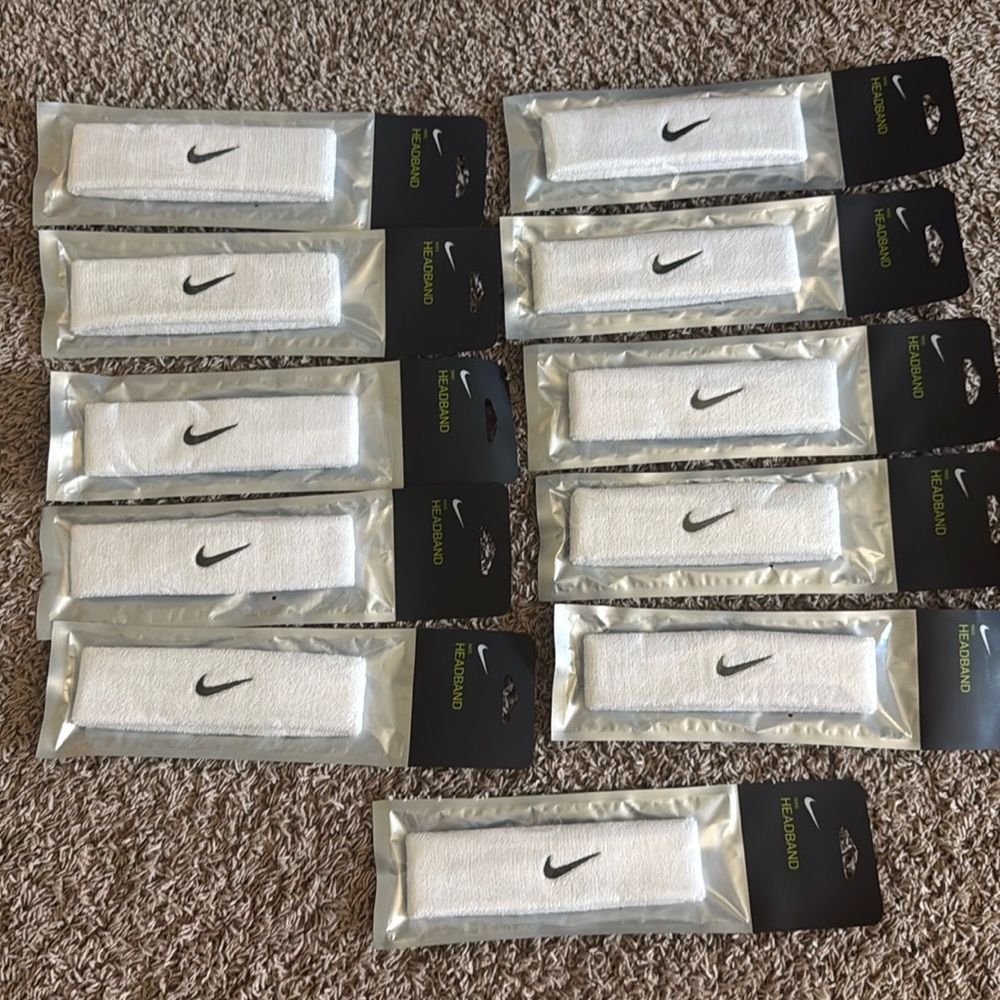 NIKE SWOOSH headbands (total of 11)